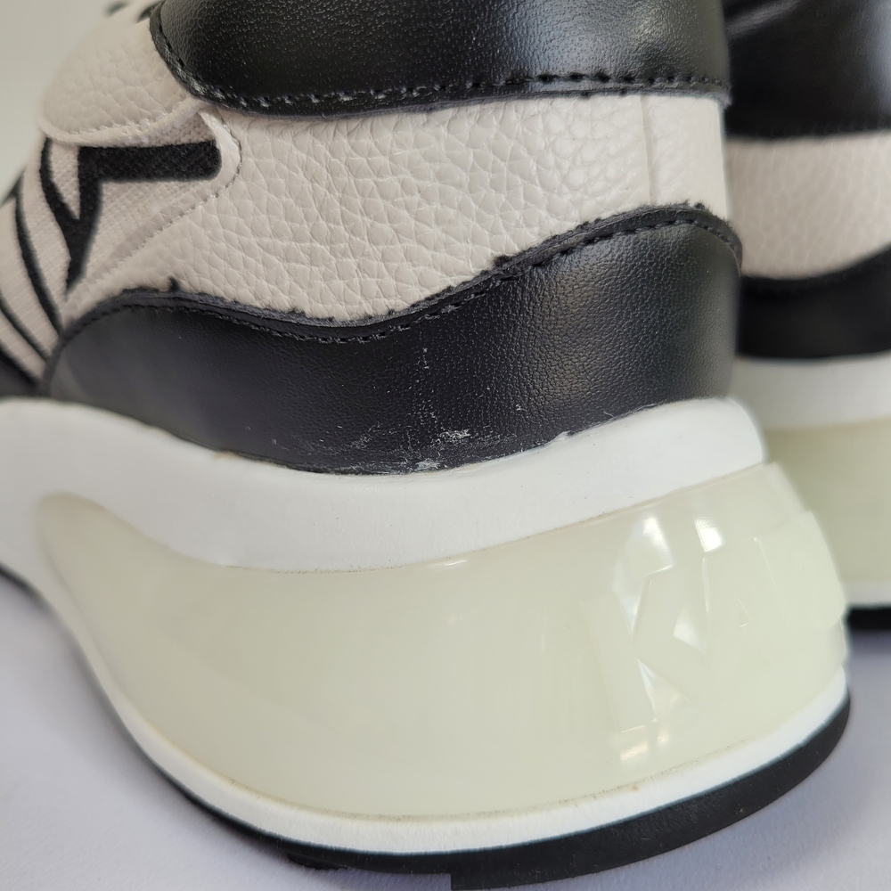 Karl Lagerfeld Black and Cream Sneakers - Picture 4 of 8
